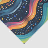 Wellenmulticolor Seidenpapier (Detail)