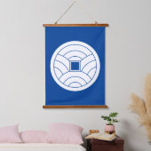 Wellenmünze Wandteppich Mit Holzrahmen (Schlafzimmer)