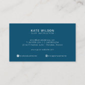 Wellenmuster Indianer Wassersport Visitenkarte (Rückseite)