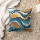 Wellenmuster Kissen (Decke)