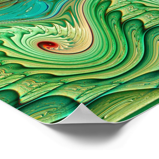 Wellenmuster Poster (Ecke)