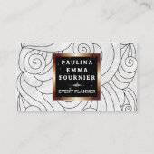 Wellenmuster Visitenkarte (Vorderseite)