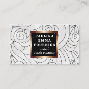 Wellenmuster Visitenkarte