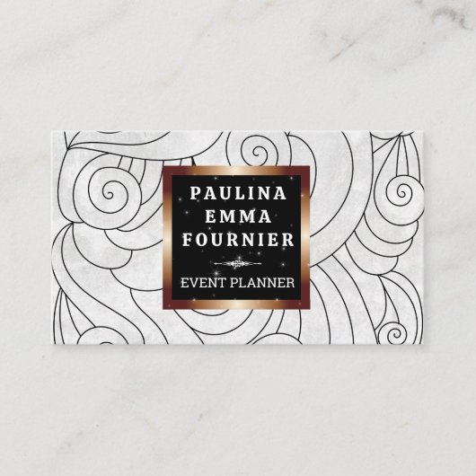 Wellenmuster Visitenkarte (Vorderseite)