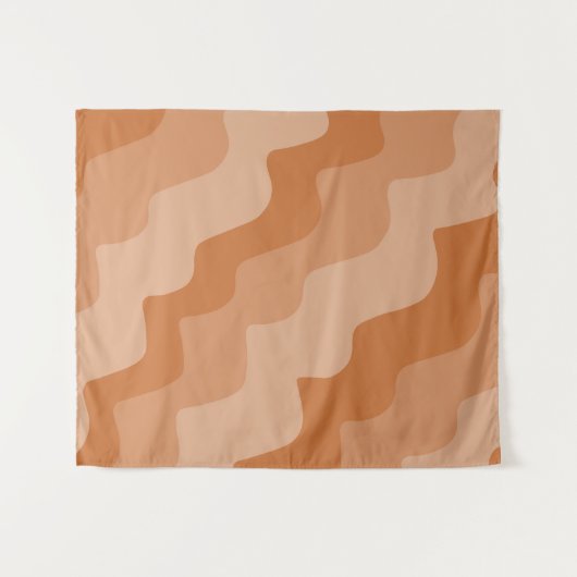 Wellenmuster Wandteppich (Vorderseite (Horizontal))