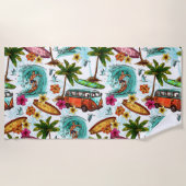 Wellenparadies Strandtuch (Vorderseite)