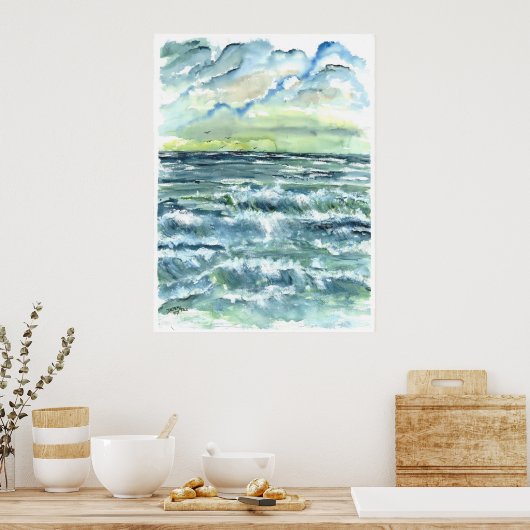 Wellenposter Poster (Küche)