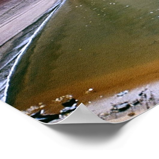 Wellenreflektion Poster (Ecke)