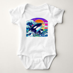 Wellenreiten Baby Strampler