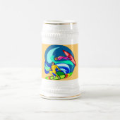 Wellenreiten - bierglas (Mittel)