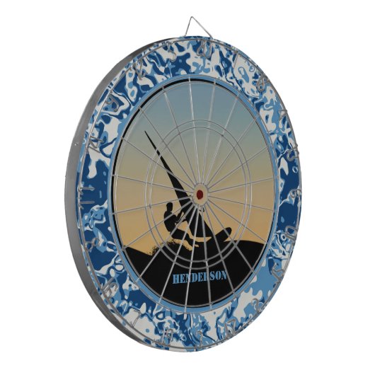 Wellenreiten Dartscheibe (Vorderseite Links)