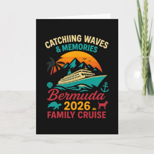 Wellenreiten Erinnerungen Bermuda Familienkreuzfah Karte