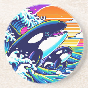 Wellenreiten Getränkeuntersetzer