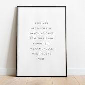 Wellenreiten - inspirierendes Zitat-Poster Poster