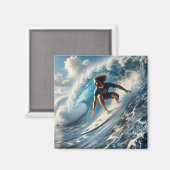 Wellenreiten Magnet (Vorderseite/Rückseite)