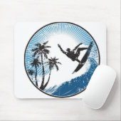 Wellenreiten Mousepad (Mit Mouse)