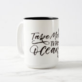 Wellenreiten mug zweifarbige tasse (Vorderseite Links)