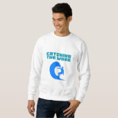 Wellenreiten - Surfen Sweatshirt (Vorne ganz)