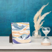 Wellenreiten | Zeitgenössischer Wasserfarbenozean Fotoplatte (InSitu)