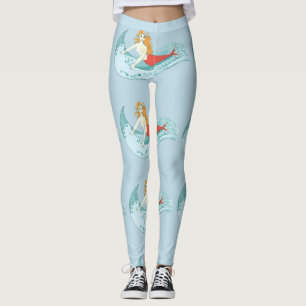 Wellenreitende Meerjungfrau Thunder_Cove Leggings