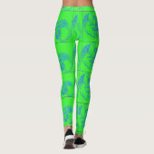 Wellenreitende Mermaids grün Leggings (Rückseite)