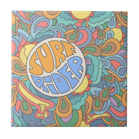 Wellenreitmuster Fliese (Vorderseite)