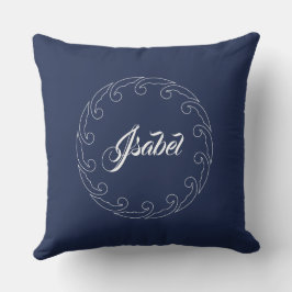 Wellenring mit Namen Kissen