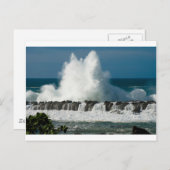 Wellenschlag über Haifischbucht Postkarte (Vorne/Hinten)