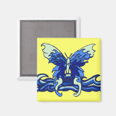 Wellenschmetterling Magnet (Vorderseite/Rückseite)