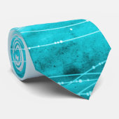 Wellenseehochzeits-Hals-Krawatte des Watercolor Krawatte (Gerollt)