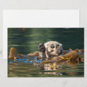 Wellenseeotter Briefpapier (Vorne/Hinten)