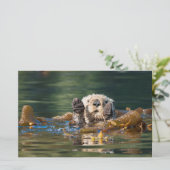 Wellenseeotter Briefpapier (Stehend Vorderseite)