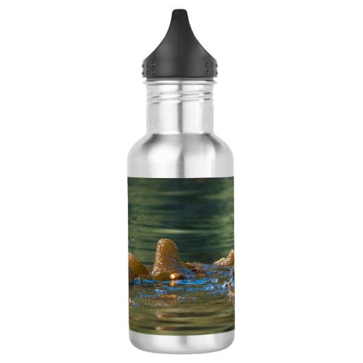 Wellenseeotter Edelstahlflasche (Links)