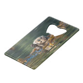 Wellenseeotter Geldbeutel Flaschenöffner (Vorderseite Schrägansicht)