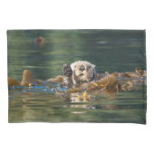 Wellenseeotter Kissenbezug (Vorderseite-Links)