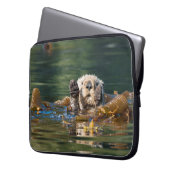 Wellenseeotter Laptopschutzhülle (Vorderseite Links)