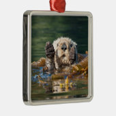 Wellenseeotter Ornament Aus Metall (Rechts)