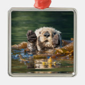 Wellenseeotter Ornament Aus Metall (Vorne)