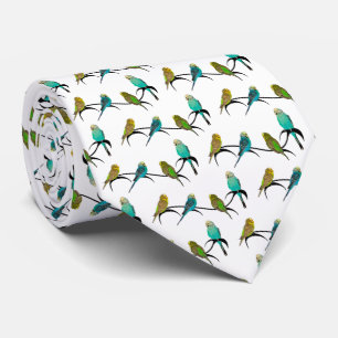 Wellensittich Frenzy Tie (Farbe wählen) Krawatte