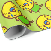 Wellensittich / normaler Männlich Geschenkpapier (Rolleneckpunkt)