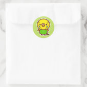 Wellensittich / Normales Weibchen Runder Aufkleber (Tasche)