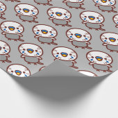 Wellensittich / normalgrauer Männchen Geschenkpapier (Ecke)