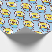 Wellensittich / Pastell-Regenbogen männlich Geschenkpapier (Ecke)
