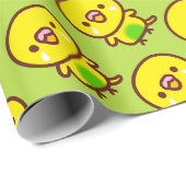 Wellensittich / Rezessiver Schecke Wellensittich Geschenkpapier (Rolleneckpunkt)