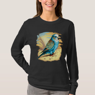 Wellensittich Sittich Papagei Vogel Ozean Strand S T-Shirt