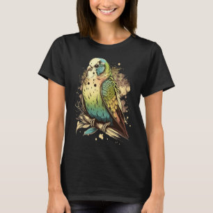 Wellensittich Sittich Papagei Vogel Retro Vintage T-Shirt