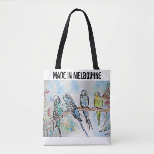 Wellensittich Sittich Vogel Hergestellt in Melbour Tasche
