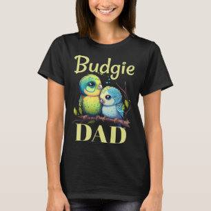 Wellensittich-Vater Budgerigar Sittich Vogel 9 T-Shirt