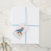 Wellensittich-Weihnachten Geschenkanhänger (Mit Garn)