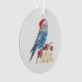 Wellensittich Weihnachten Ornament (Vorderseite)